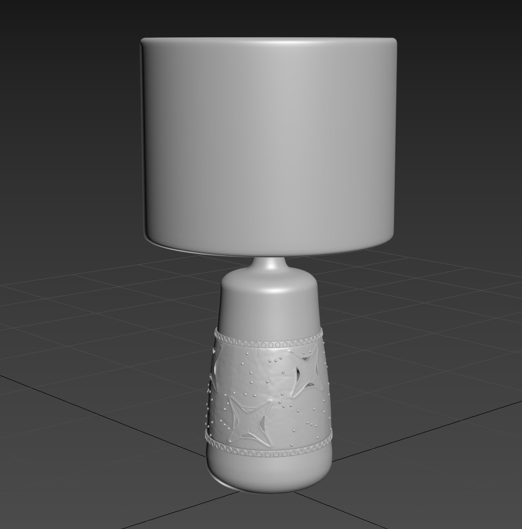 3D Coastal Cast Table Lamp - TurboSquid 1983534