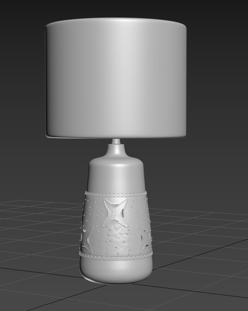 3D Coastal Cast Table Lamp - TurboSquid 1983534