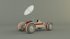 3D moon vehicle model