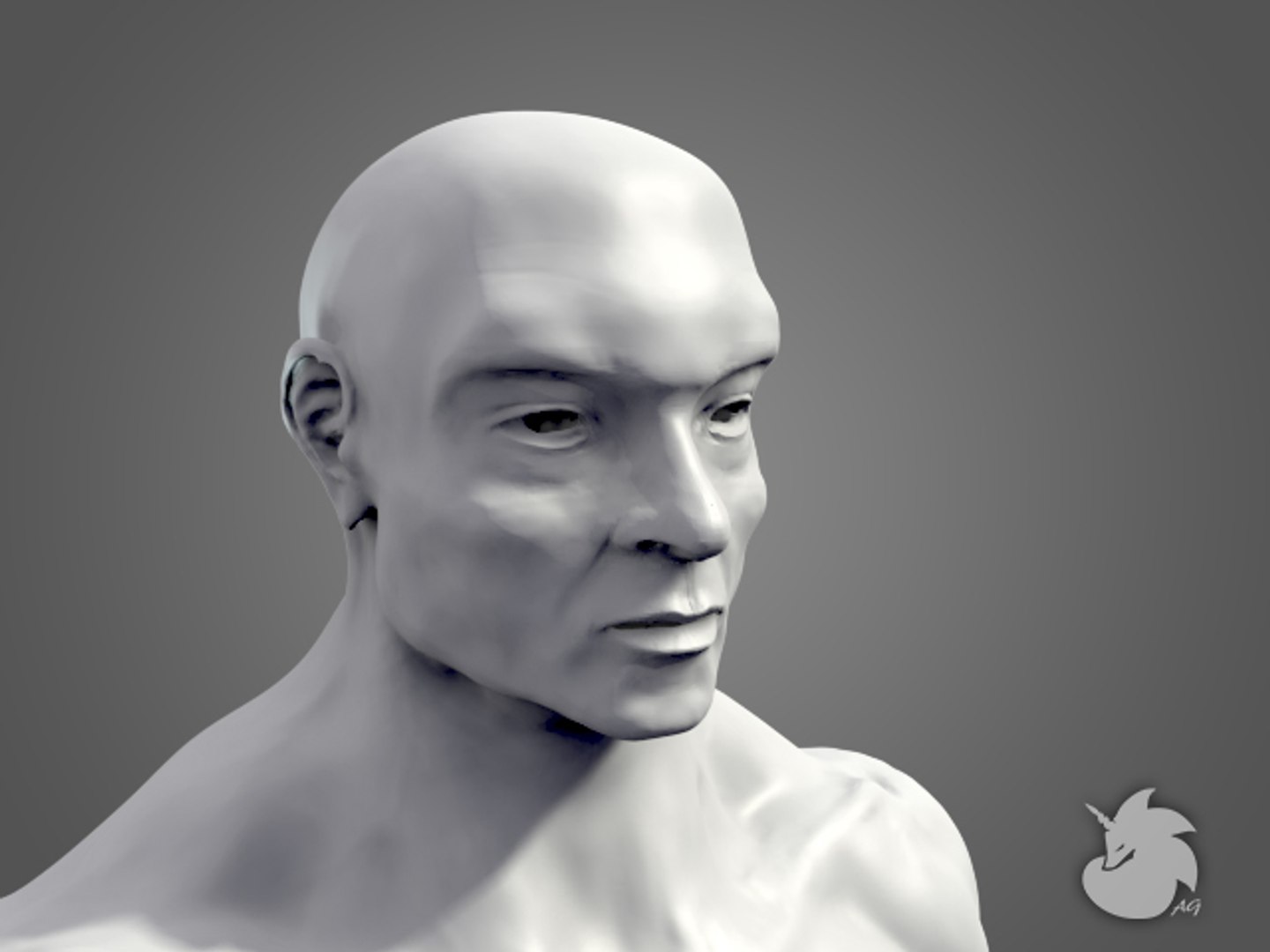 Sculpt Muscular Male Base Mesh 3d Obj