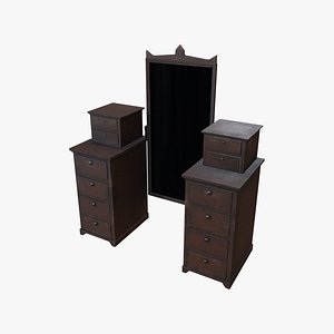 Medieval Furniture V3 3D model