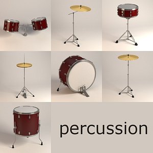 percussion drum 3d 3ds