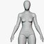 リギング済み女性アクションフィギュア PBR