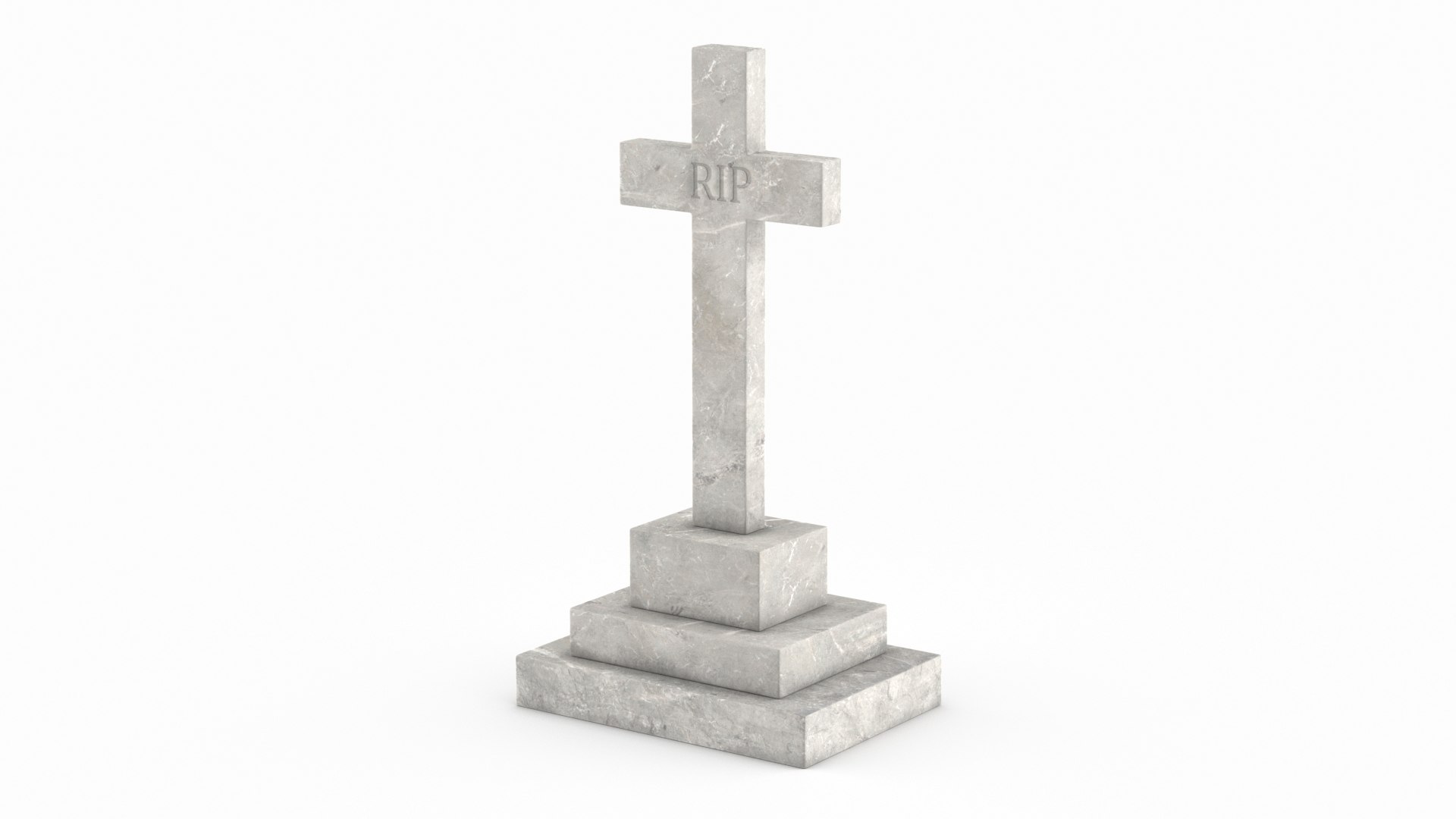 Marble Cross Memorial(1) 3D model preview