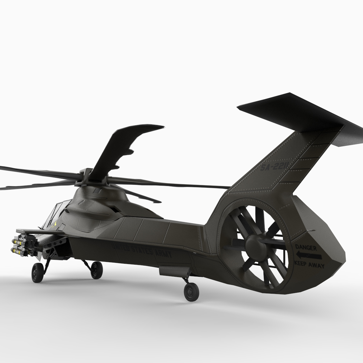 rah66 attack helicopter comanche 3d model