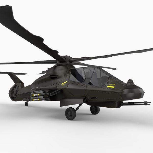 rah-66 attack helicopter comanche 3d model