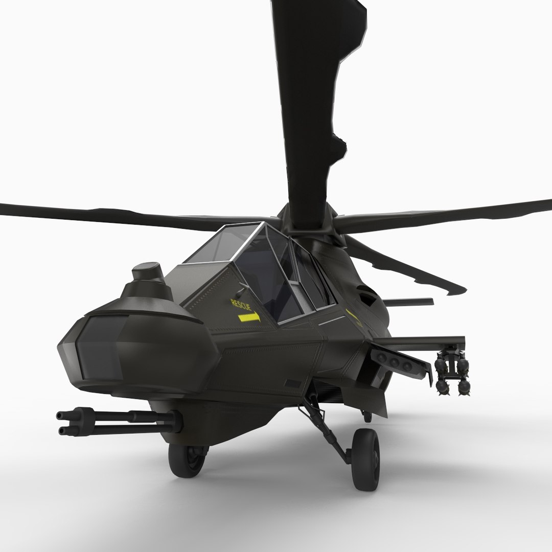 Rah-66 Attack Helicopter Comanche 3d Model