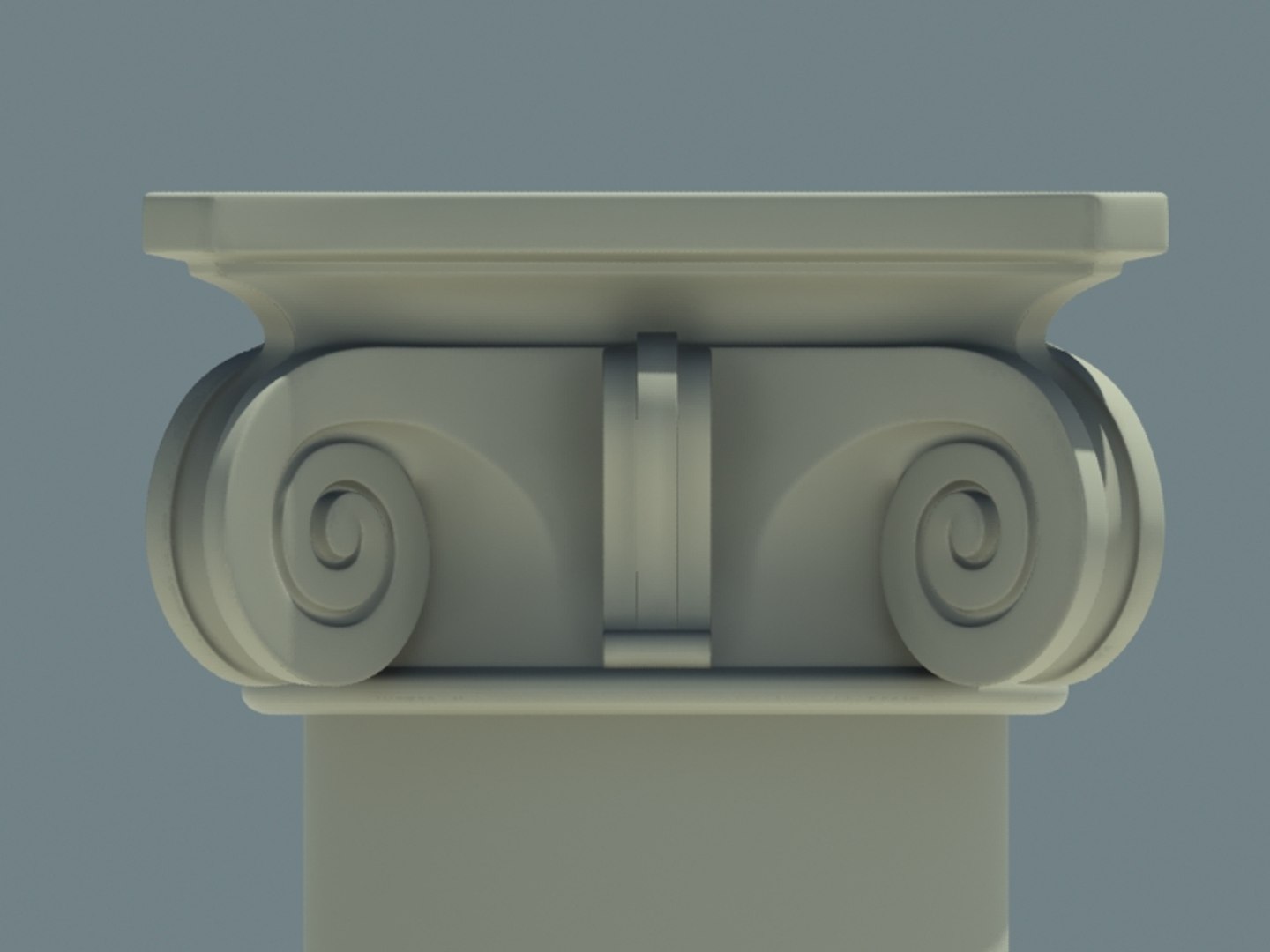 3d Model Of Architectural Capitel