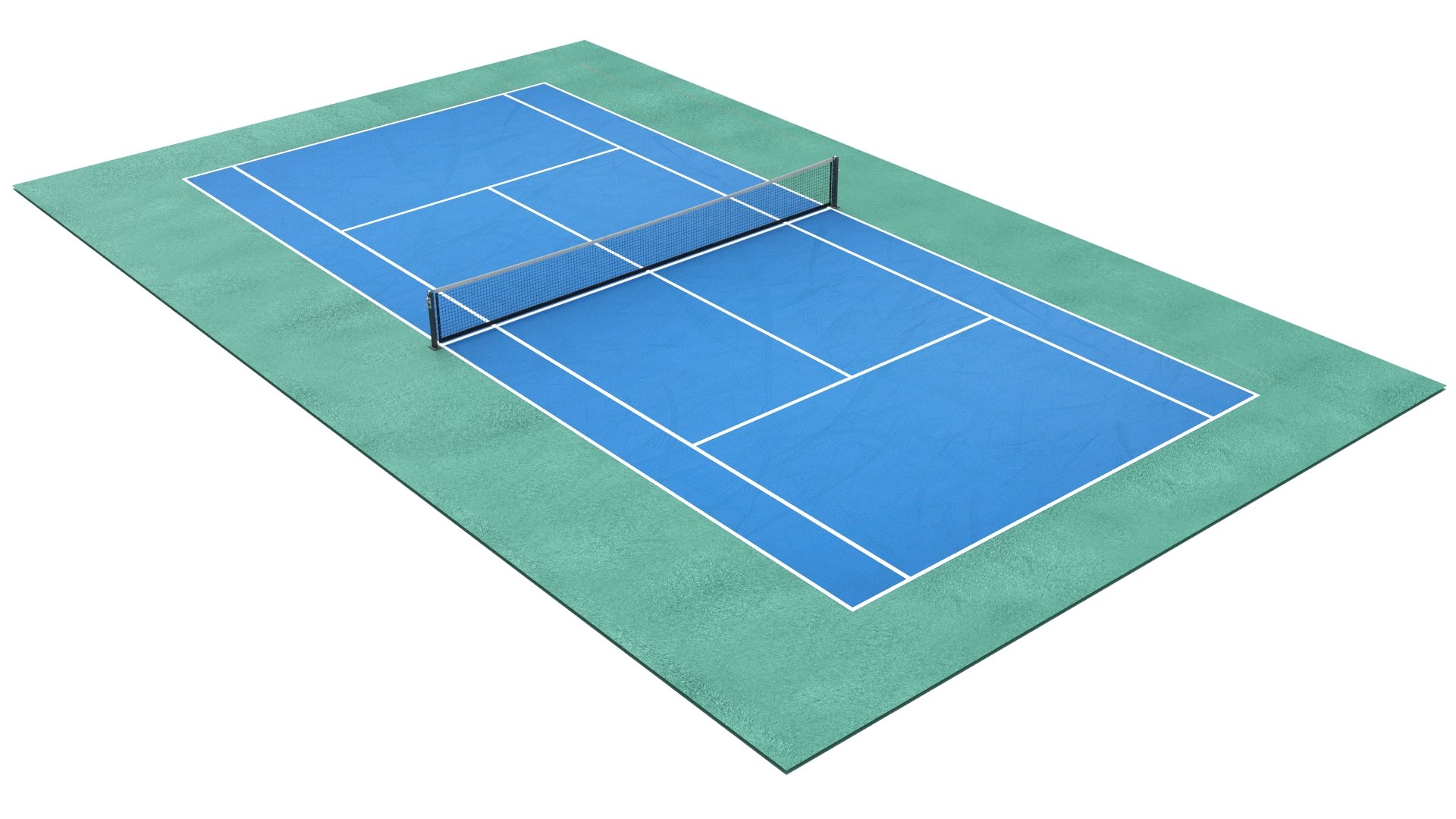 3D Model Real Tennis Pitch - TurboSquid 1474962