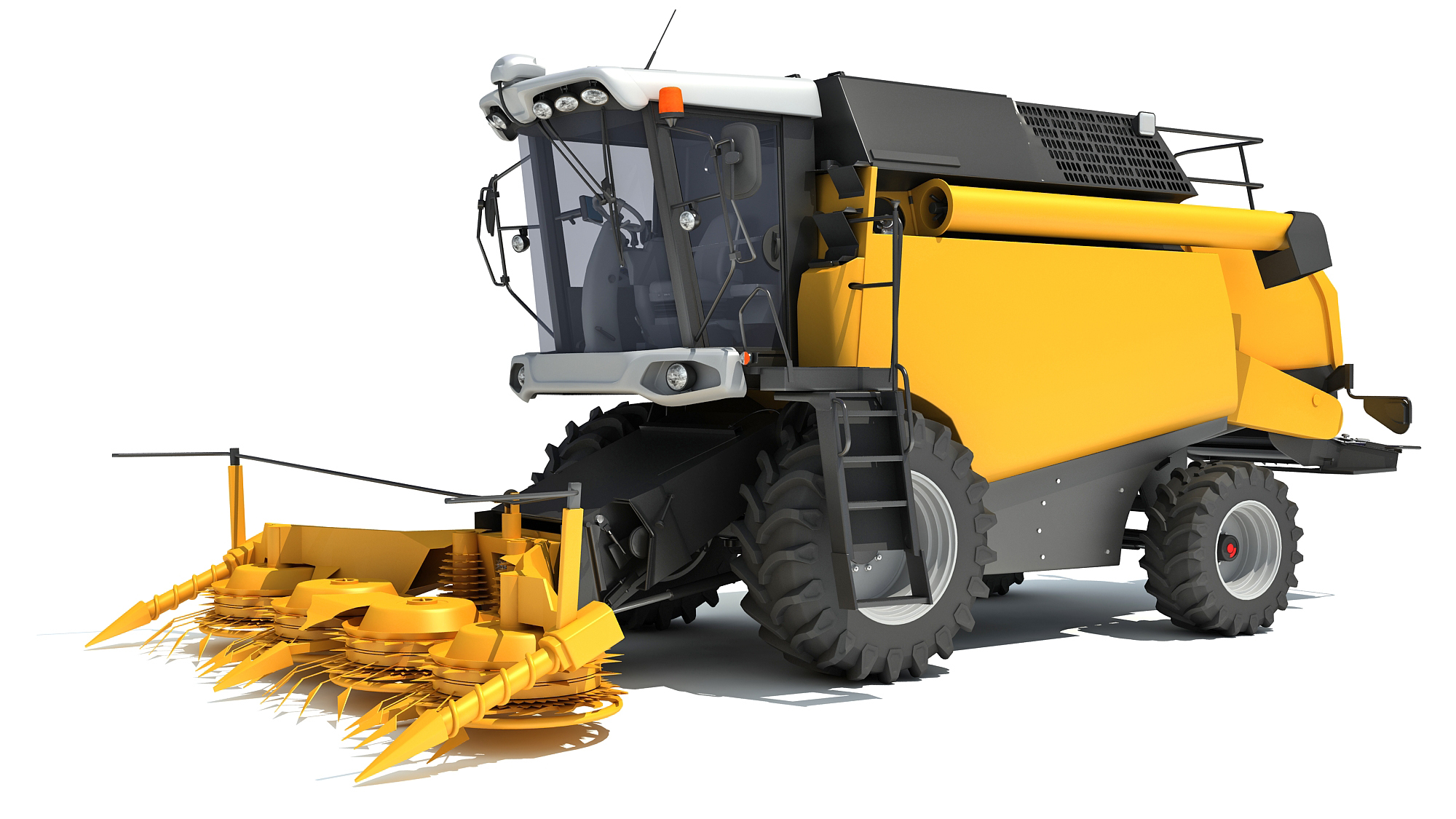 3D combine harvester model - TurboSquid 1692369