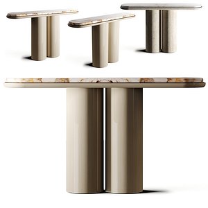 Marbera IDA Travertine Console 3D model