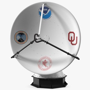 NOAA NOXP Mobile X Band Mobile Radar Rigged