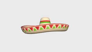3D Mexican Hat 03 Sombrero - Character Design Fashion