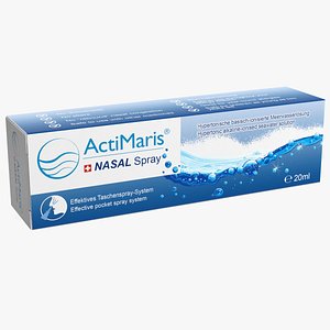 nasal spray box actimaris 3D model