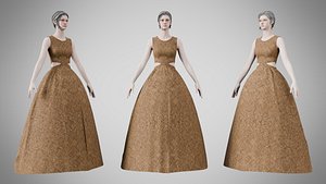 Dress 32 Bronze Weave Texture