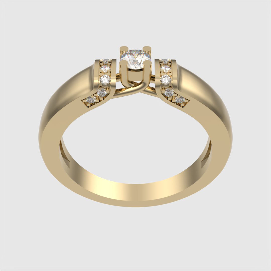 3D Contemporary Solitaire Ring Design JDBCo Model - TurboSquid 2339448