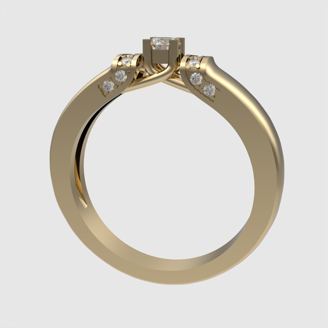 3D Contemporary Solitaire Ring Design JDBCo Model - TurboSquid 2339448