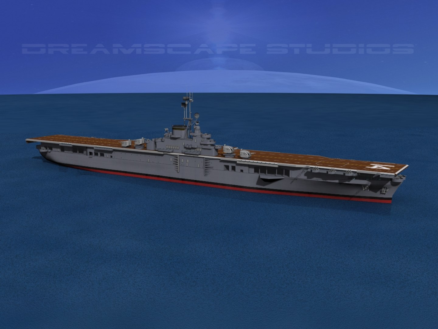 3d Model Anti-aircraft Class Carriers Ticonderoga