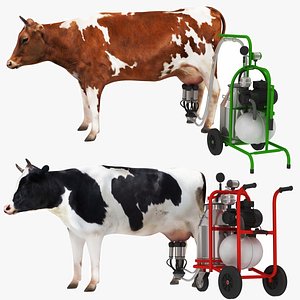 Portable Milking Machine with Cow Collection