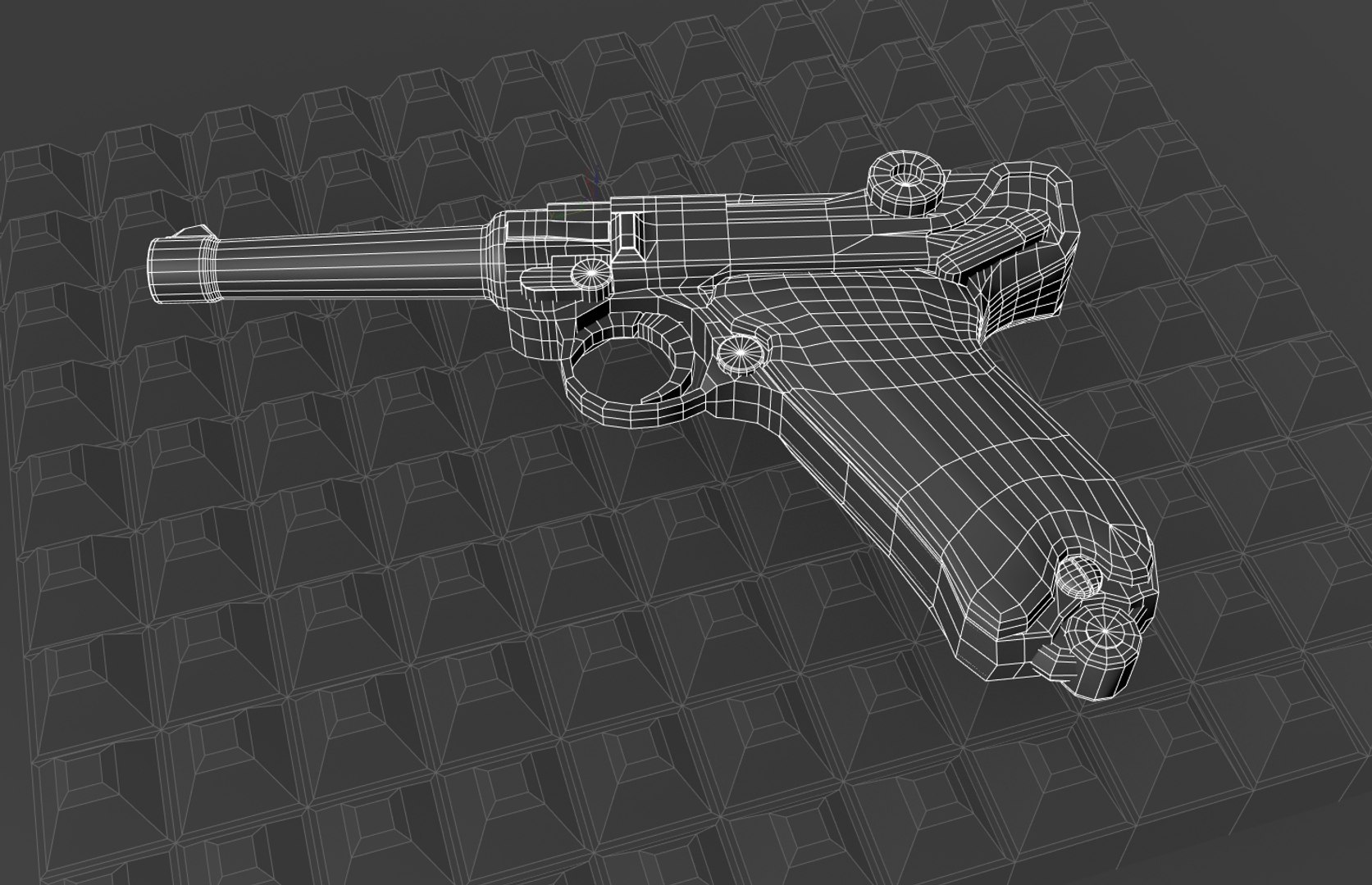 3d Luger P08 Pistole - Turbosquid 1600511