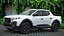 Pickup Vehicle Modern Utility White Rigged for Cinema 4D