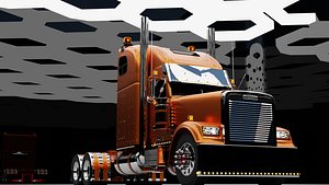 Modelo 3D del Freightliner Classic XL custom 3D model