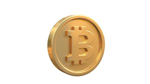 3D Bitcoin coin model