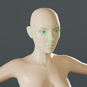 face topology mesh base model