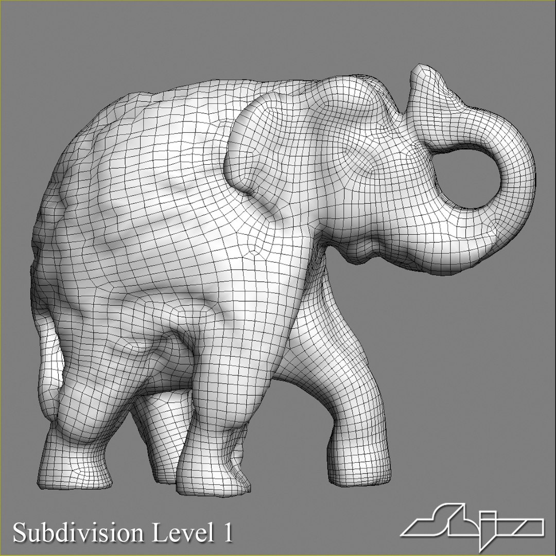 Elephant Sculpture 3d Max