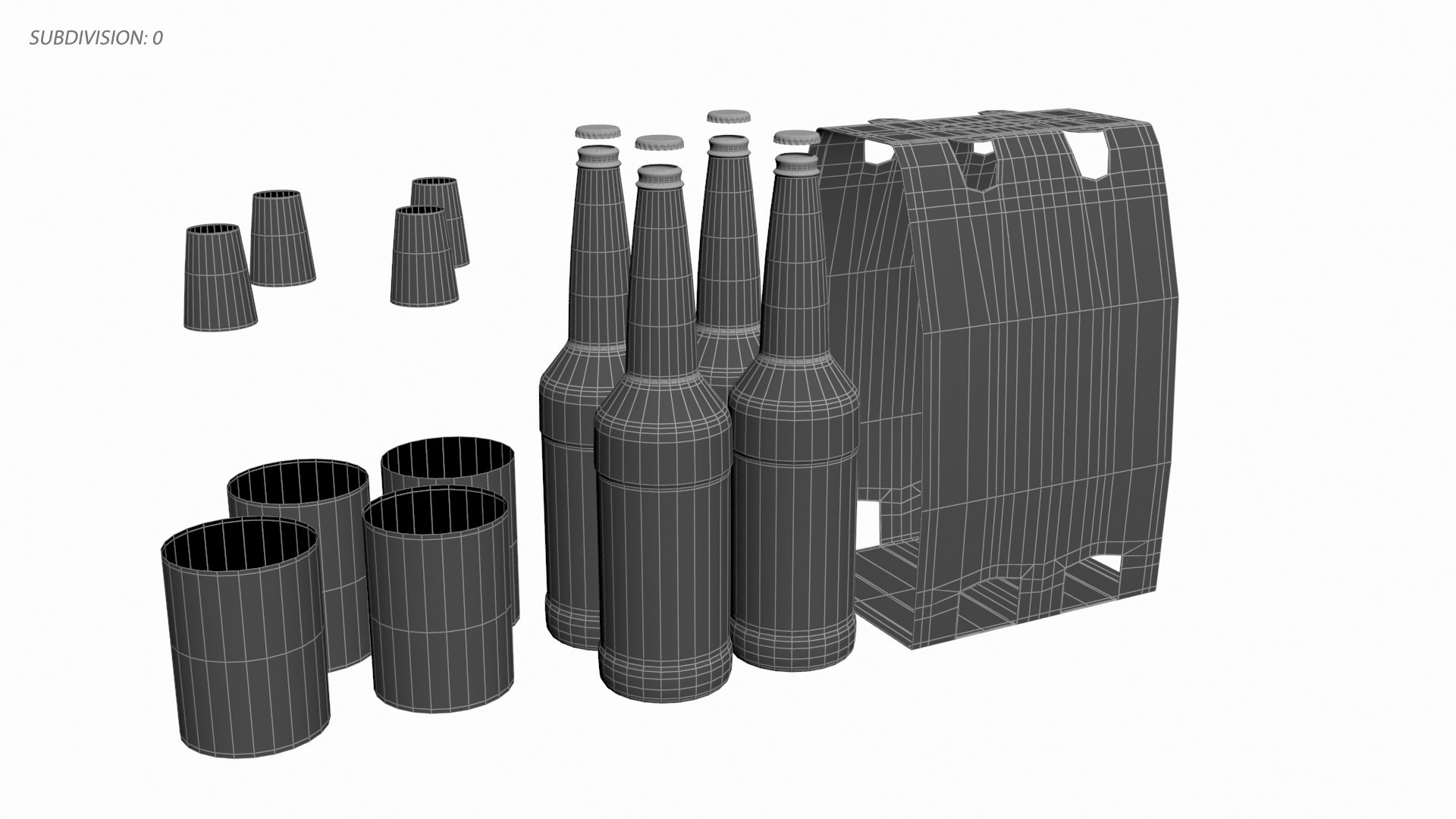 3D Beer Bottles Holder Packaging - TurboSquid 1822363