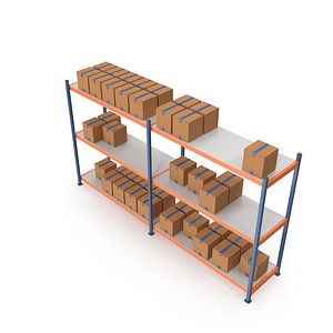 3D industrial shelf