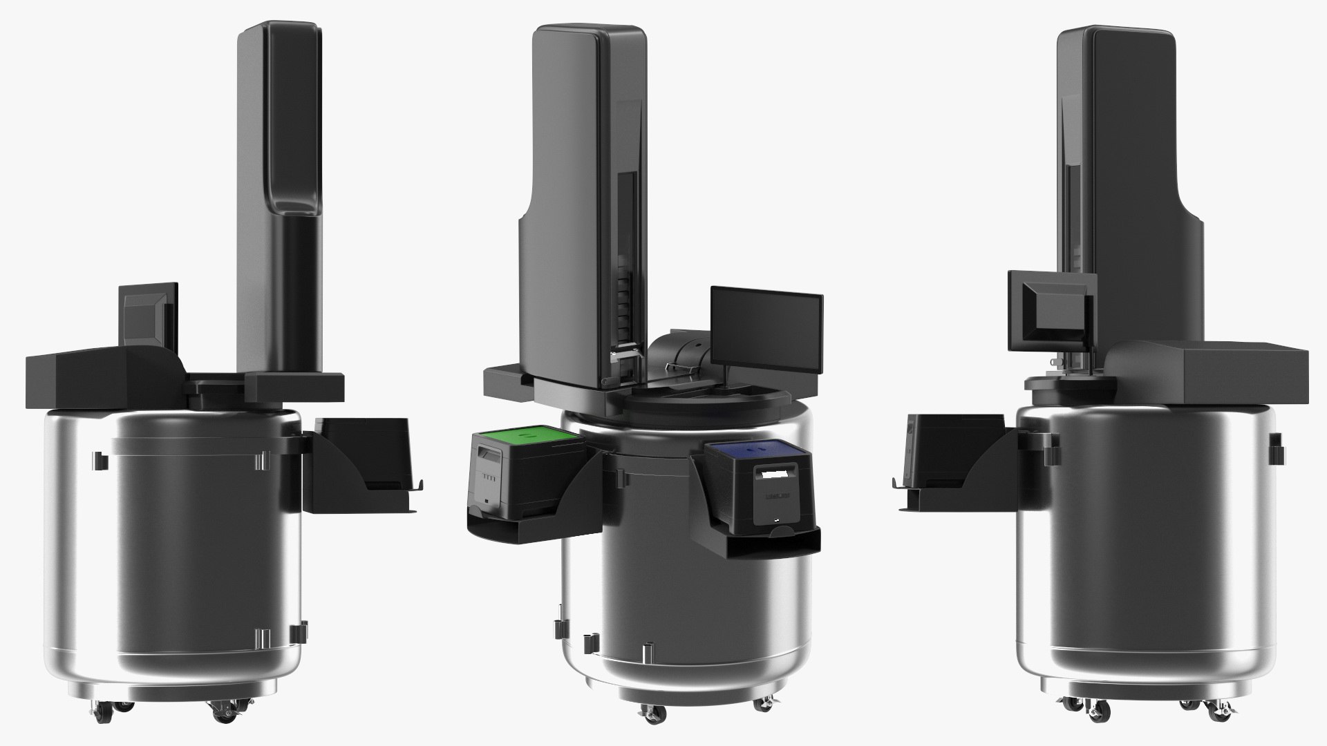 Automated Cryo Storage Rigged 3D model preview