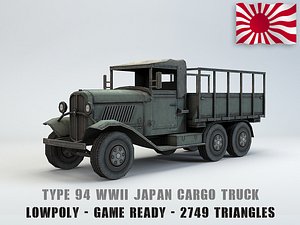 3D model type 94 army truck