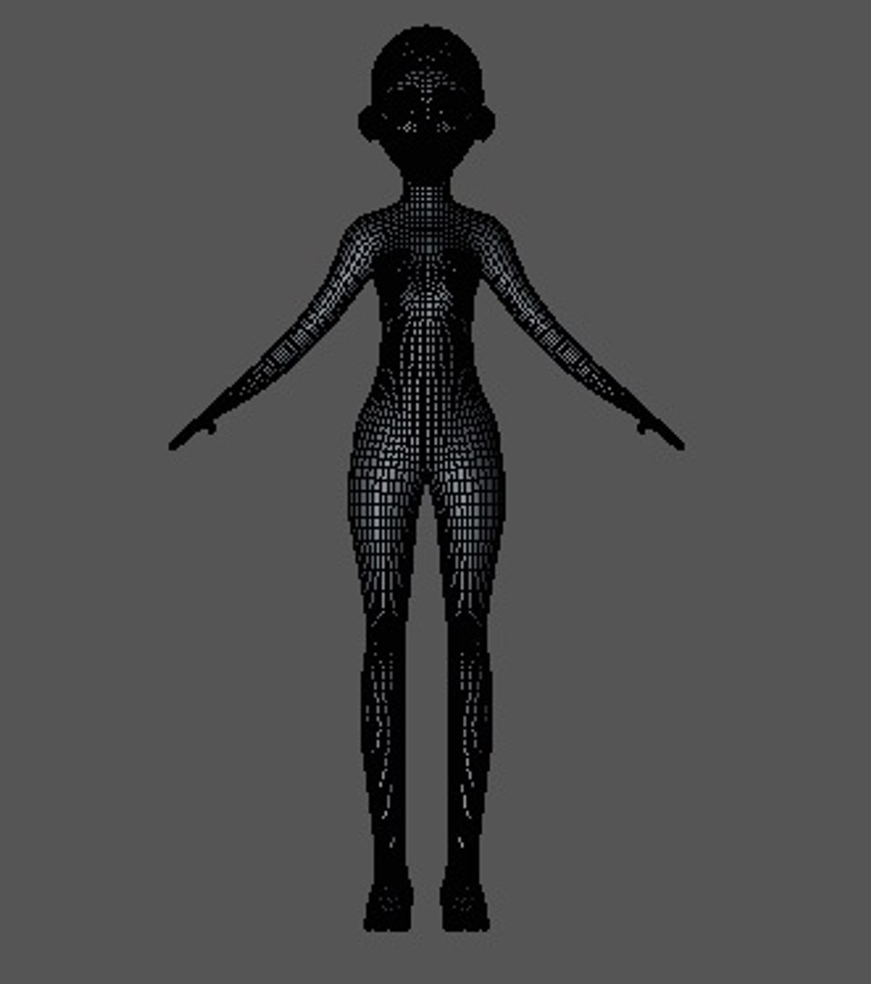 3D untextured woman model - TurboSquid 1461330
