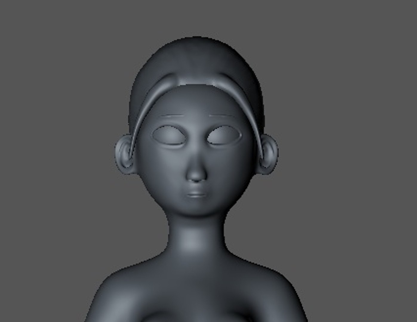 3D untextured woman model - TurboSquid 1461330