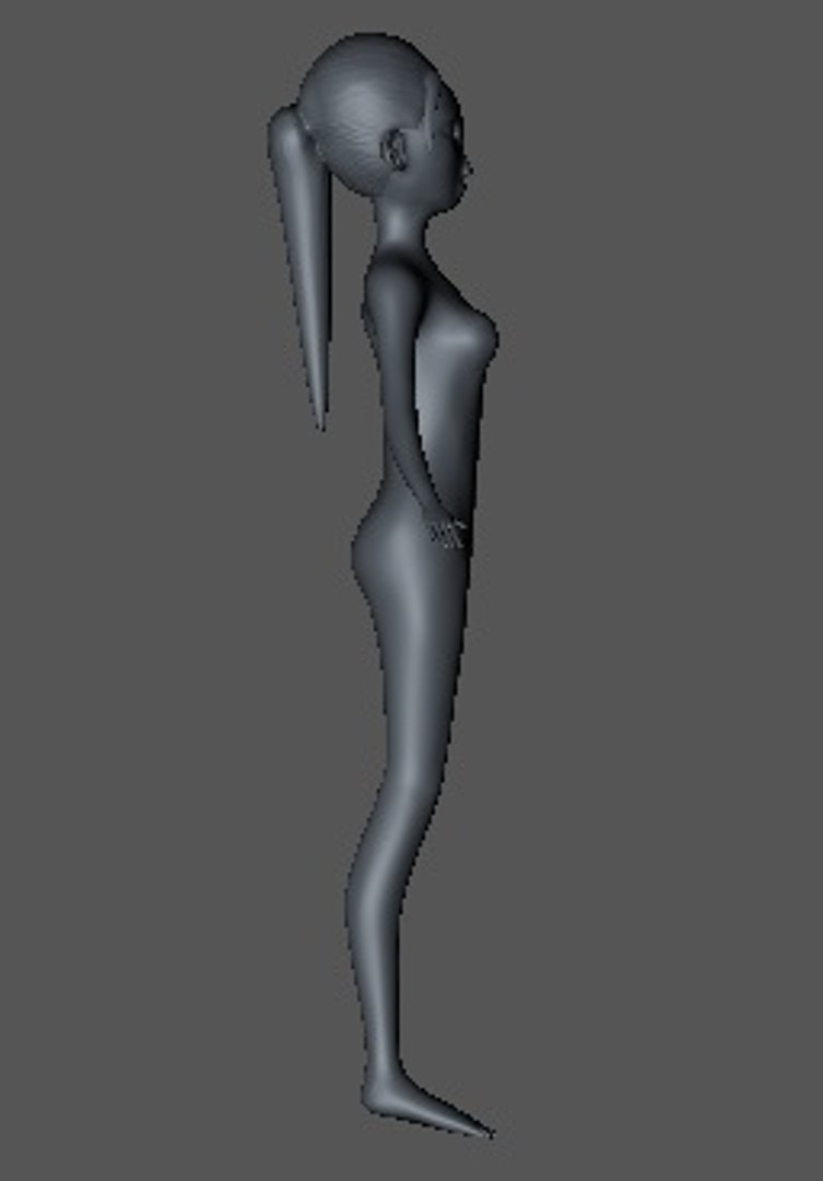 3D untextured woman model - TurboSquid 1461330