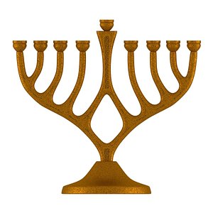 Menorah Copper 3D model