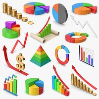 Graph Chart Arrows Collection