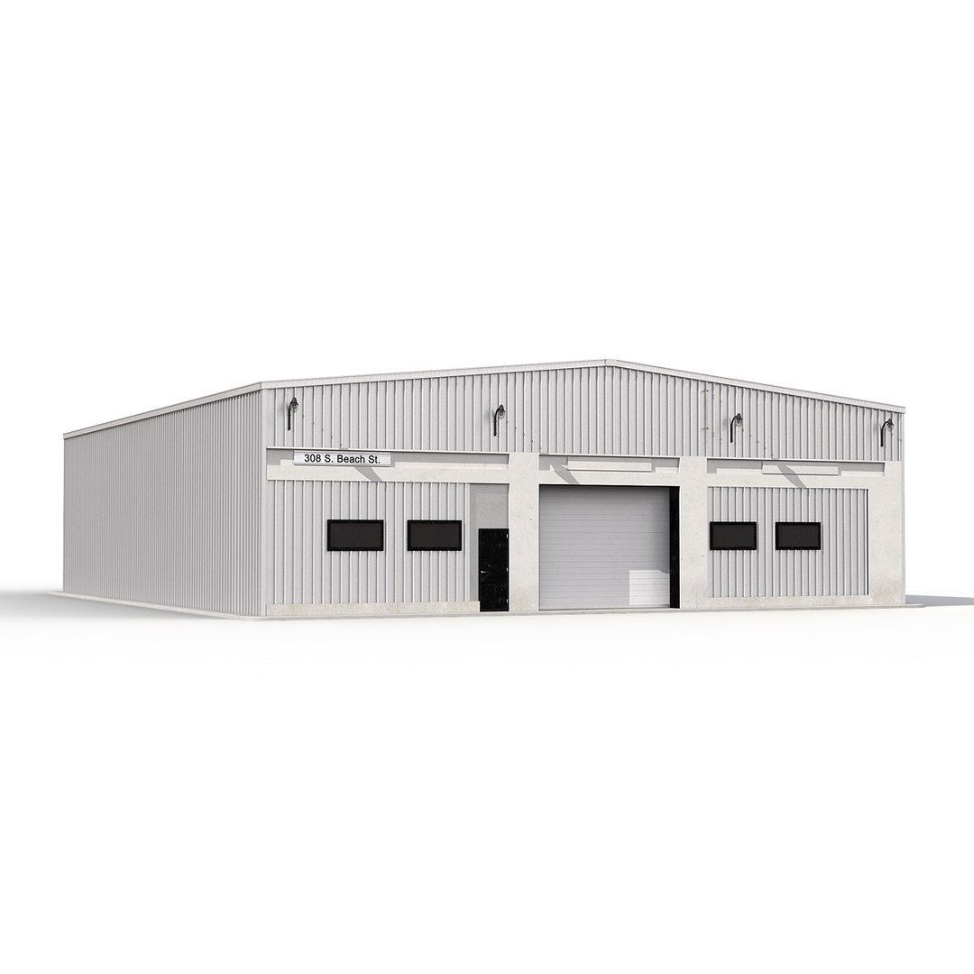 Warehouse Building 2 3D model preview