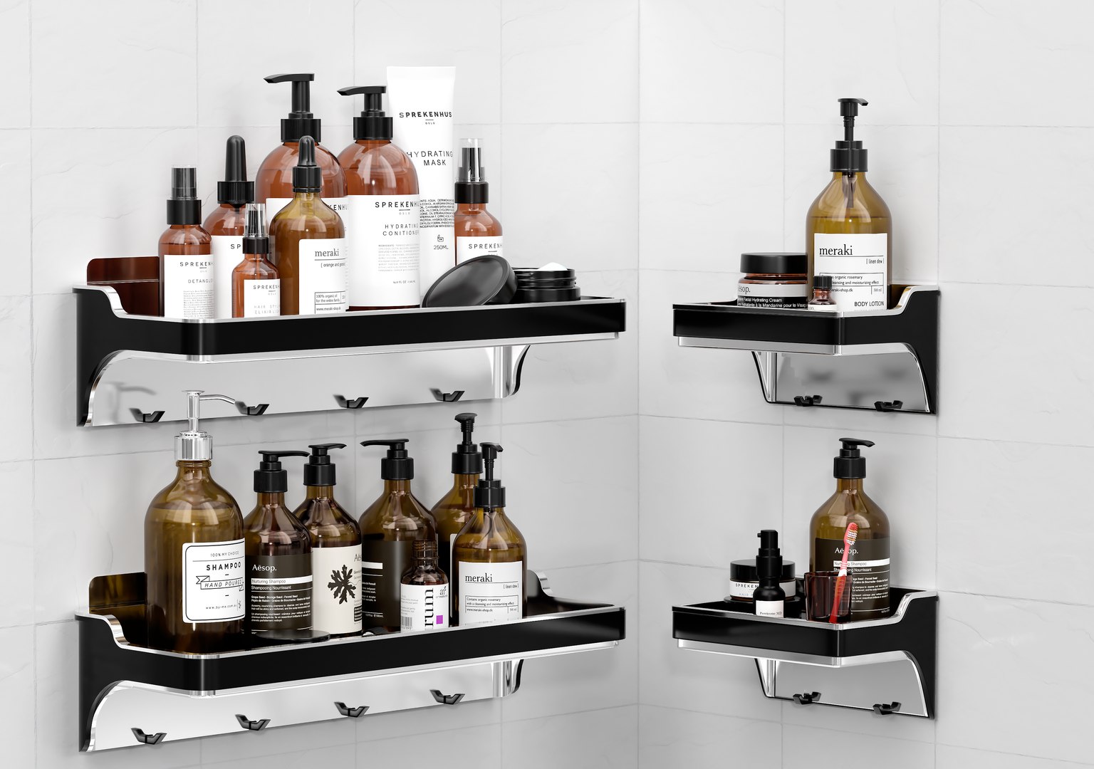 Bathroom Cosmetics Rack 01 Model - TurboSquid 2285789