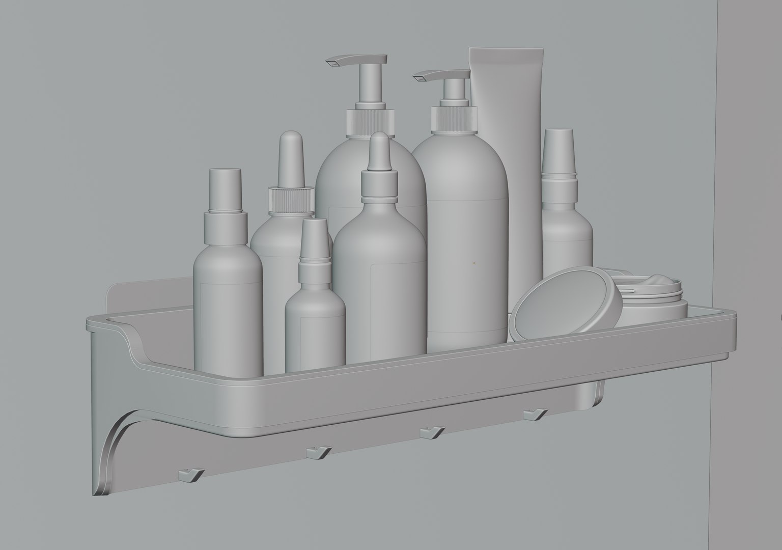 Bathroom Cosmetics Rack 01 Model - TurboSquid 2285789