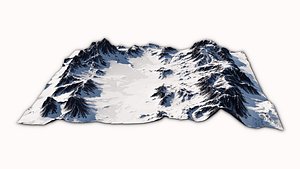 3D Snowy Canyon MTH166