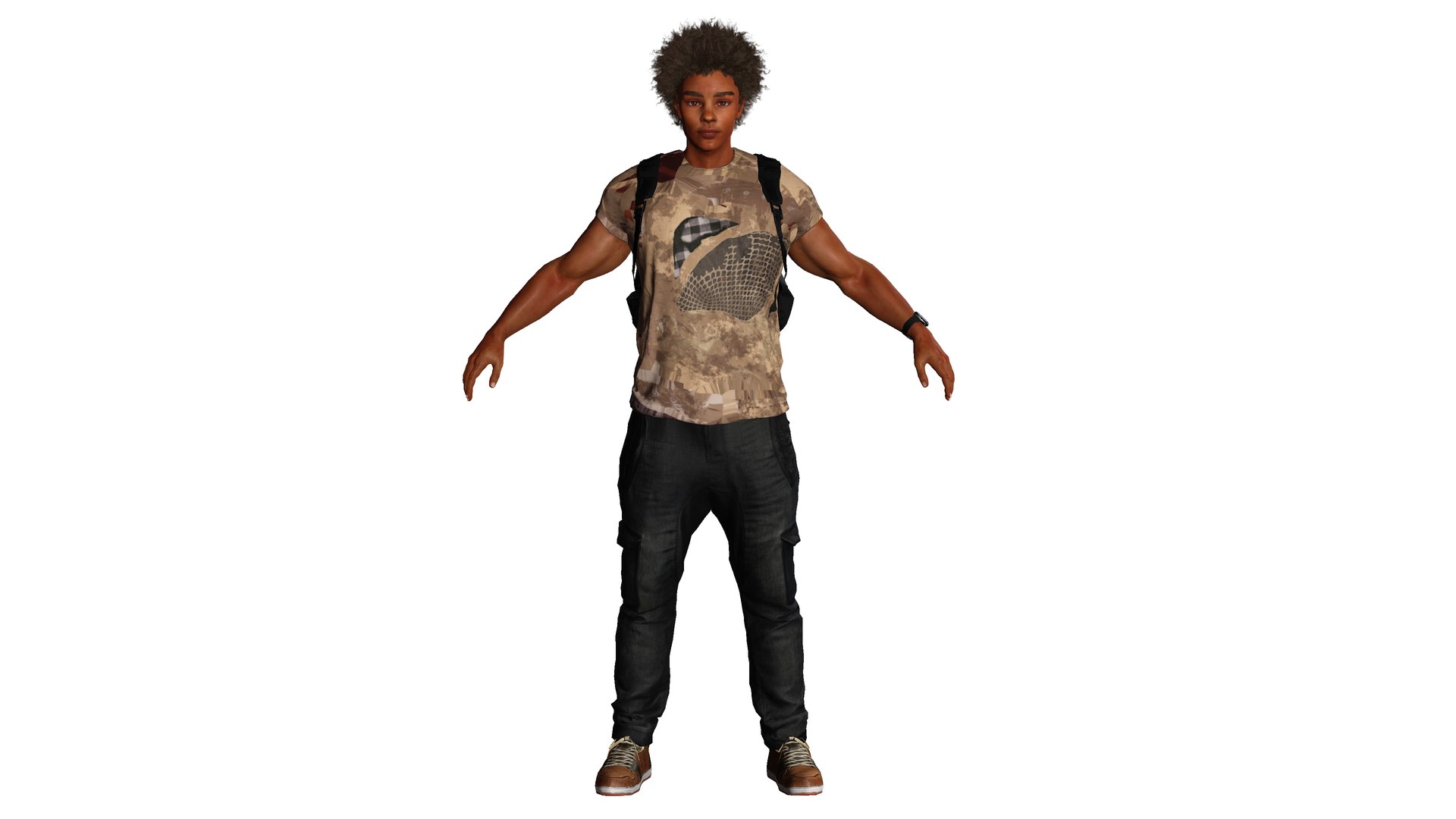 AAA 3D MODEL AFRO NEGRO MALE - RIGGED GAME READY CHARACTER 3D model https://p.turbosquid.com/ts-thumb/Di/QZSVkJ/1j/1/png/1676618104/1920x1080/fit_q87/7737ba21bd8265c4c5aea145e0cf85b755d35884/1.jpg
