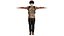 AAA MODÈLE 3D AFRO NEGRO MALE - PERSONNAGE RIGGED GAME READY