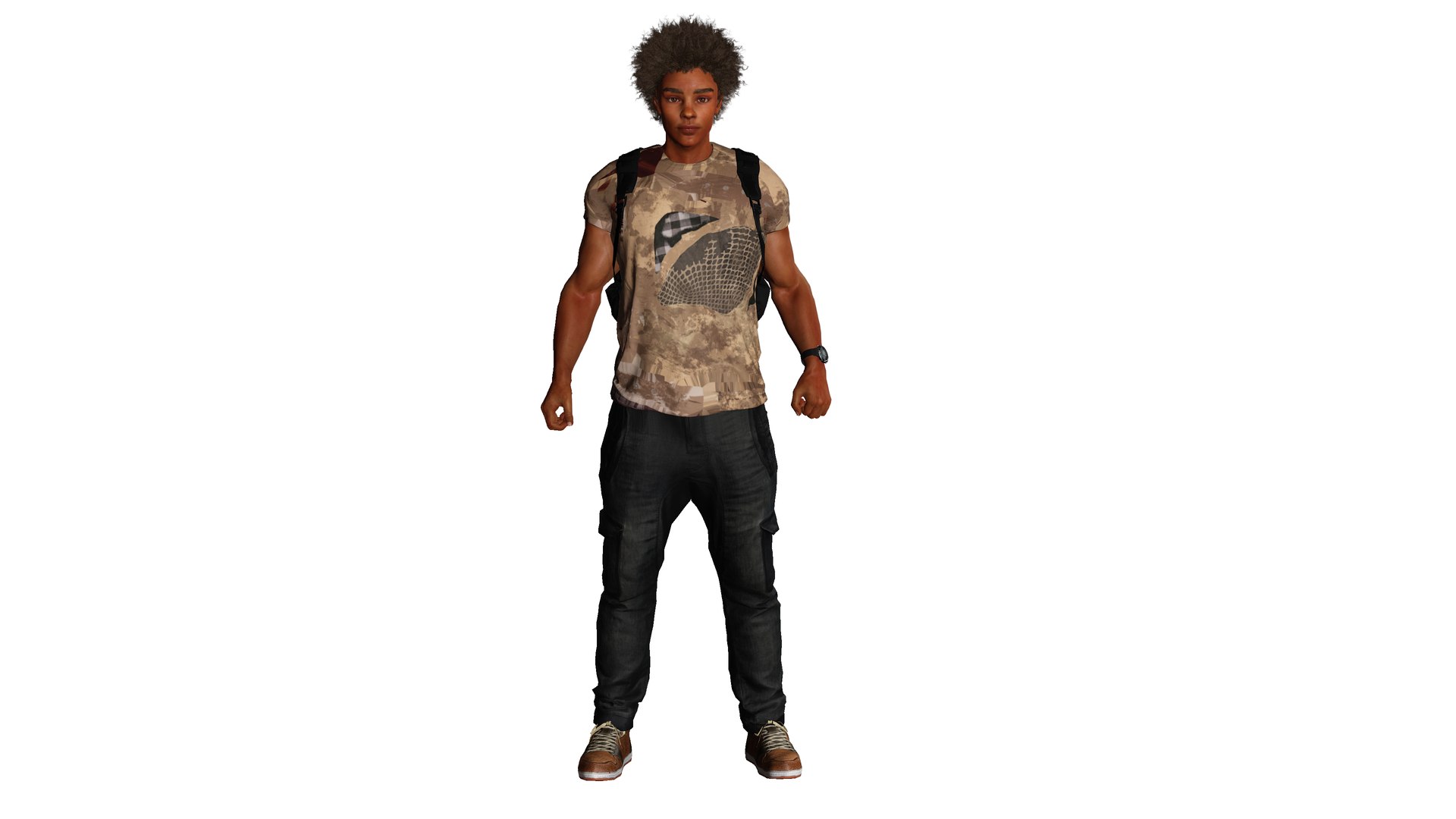 AAA 3D MODEL AFRO NEGRO MALE - RIGGED GAME READY CHARACTER 3D model https://p.turbosquid.com/ts-thumb/Di/QZSVkJ/hE/8/png/1676618131/1920x1080/fit_q87/ee5b330427a2bcfc16a0e93d4456dafc66e0a644/8.jpg