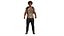 AAA MODÈLE 3D AFRO NEGRO MALE - PERSONNAGE RIGGED GAME READY