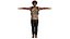 AAA MODÈLE 3D AFRO NEGRO MALE - PERSONNAGE RIGGED GAME READY