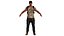 AAA MODÈLE 3D AFRO NEGRO MALE - PERSONNAGE RIGGED GAME READY