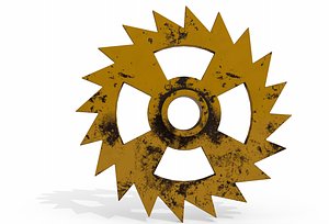 saw tooth gear cog 3D