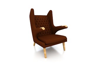 papa bear chair 3d model